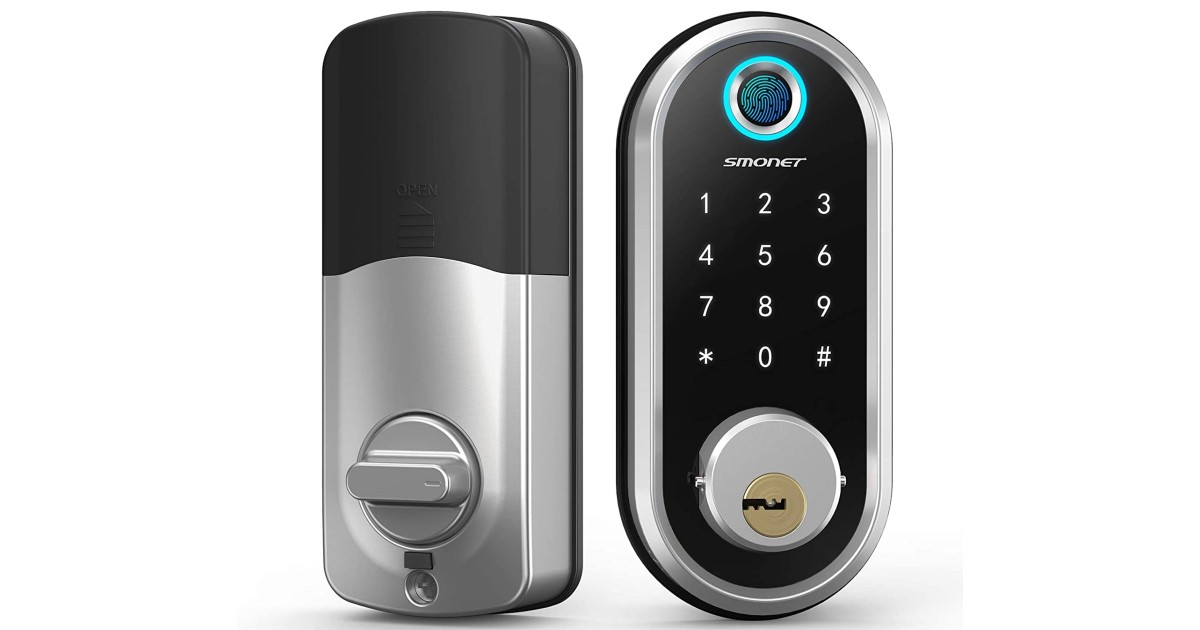 Fingerprint Smart Deadbolt Door Lock at Amazon