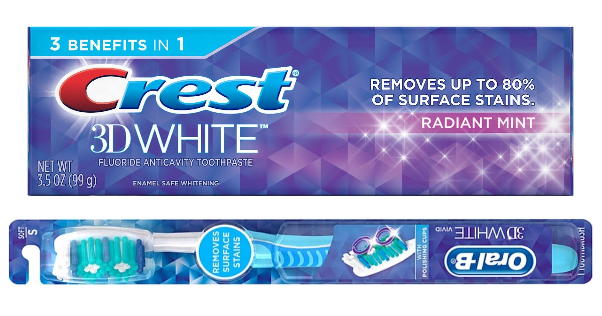 FREE Crest AND Oral-B Toothbrush