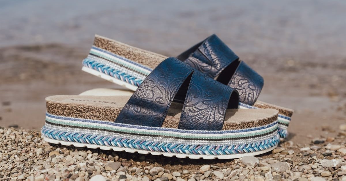 MUK LUKS Beach Blanket Platform Sandals ONLY $29.99 (Reg. $55)