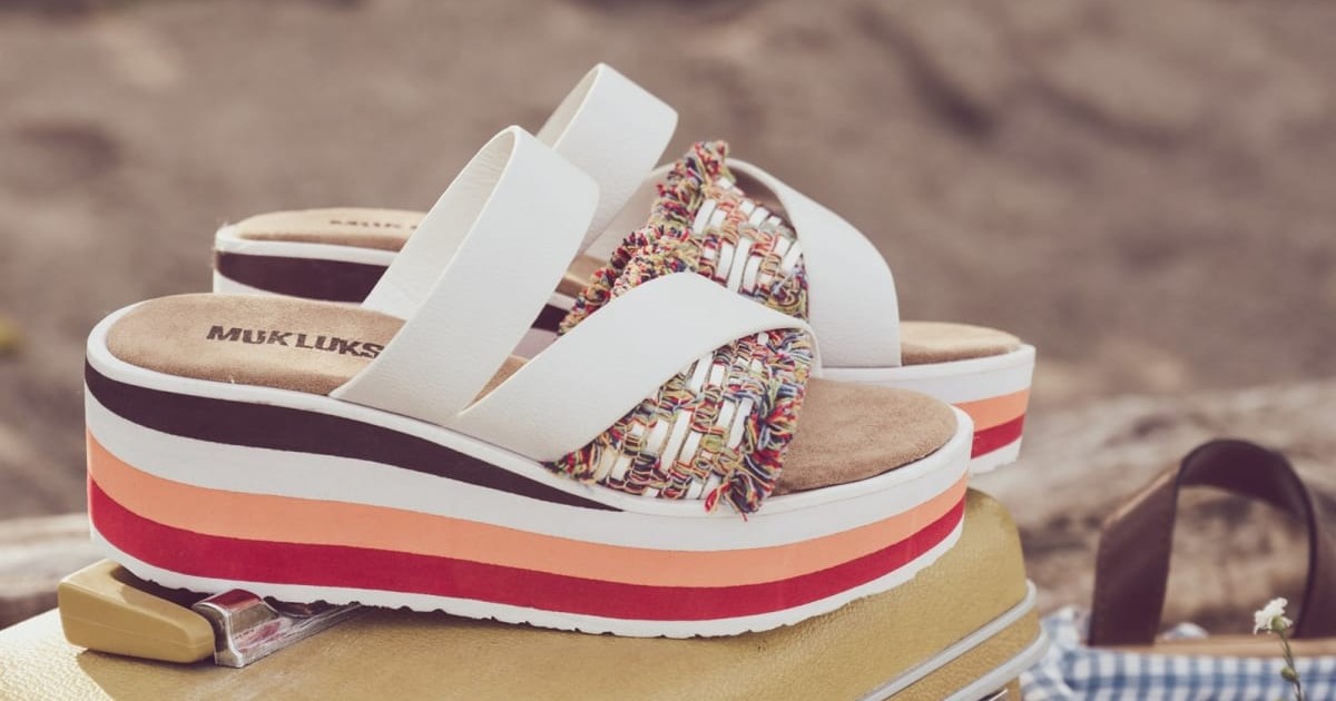 MUK LUKS Groove Artist Platform Sandal ONLY $29.99 (Reg. $60)