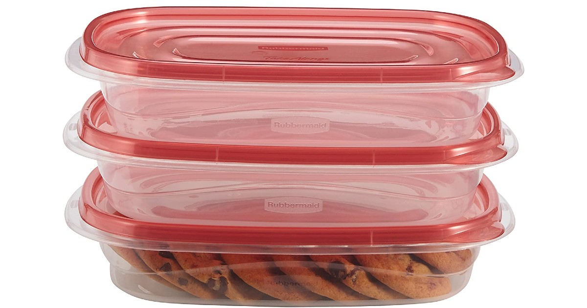Rubbermaid Food Containers 3-Pack at Amazon