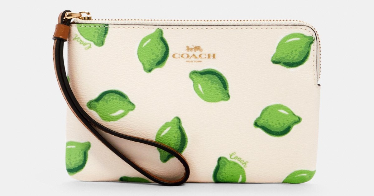Coach New Lime Wristlet as Low as $26.52 + Free Shipping