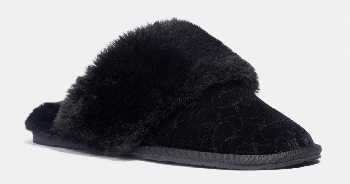 coach slippers on sale
