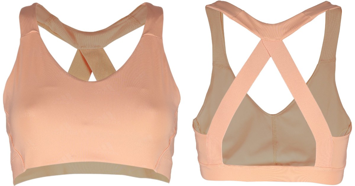 Adidas Pink Logo Ace Sports Bra