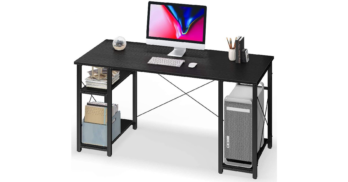 Computer Desk with Storage Shelves ONLY $49.99 (Reg. $100)