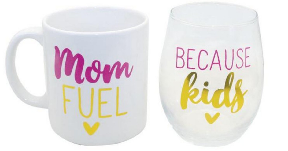 Mom Mug and Wine Glass Set ONLY $9.99 (Reg. $26)