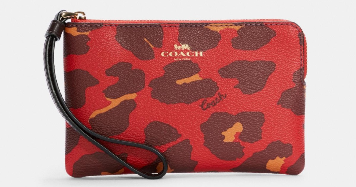 Coach Leopard Print Wristlet ONLY $31.20 (Reg. $78)