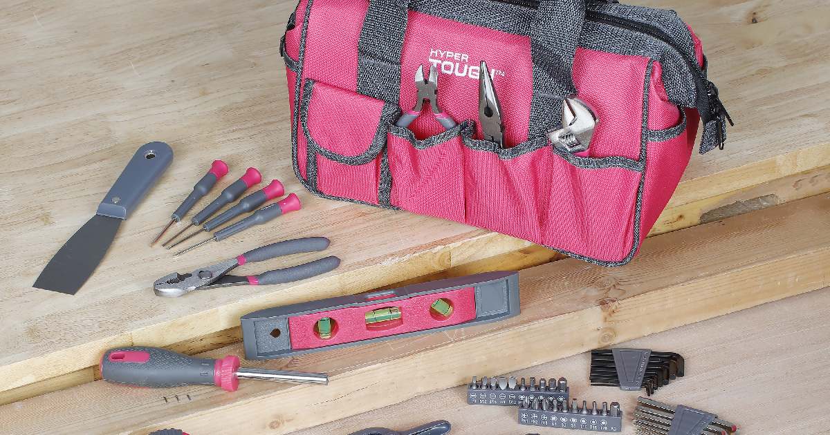 Hyper Tough 89-Piece Pink Household Tool Set $8.59 (Reg. $29)