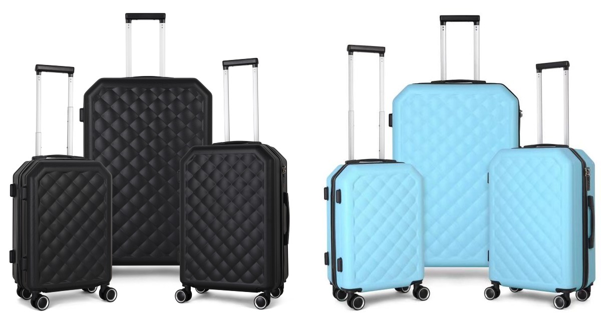 3-Piece Spinner Luggage Set Hardside ONLY $66.77 at Walmart