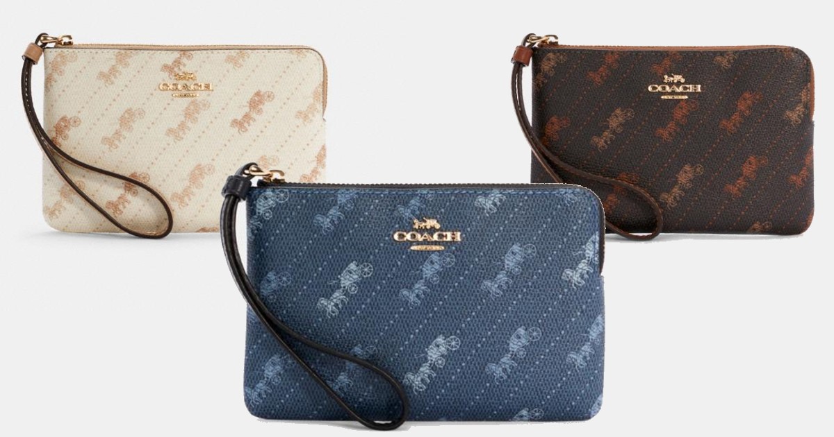 Coach New Horse and Carriage Wristlet ONLY $31.20 (Reg. $78)