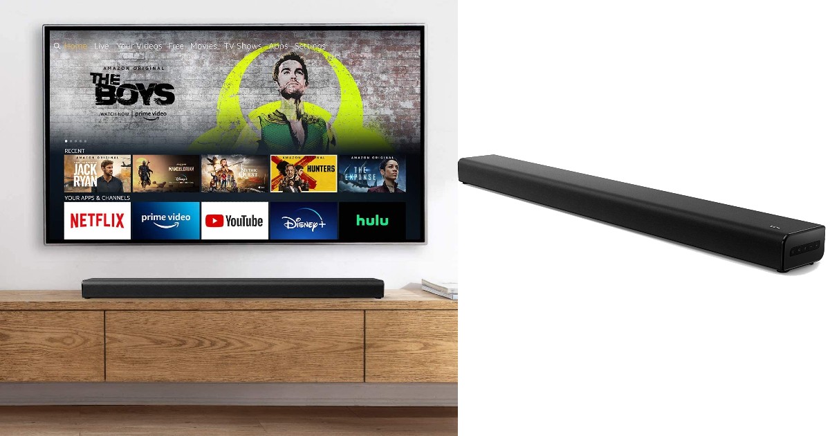 Sound Bar Fire TV Edition w/ Subwoofer ONLY 69.99 (Reg 200) Deals