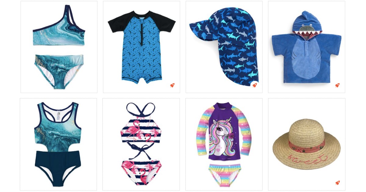 60% Off Toddler and Kids Swimwear + Free Shipping at $45