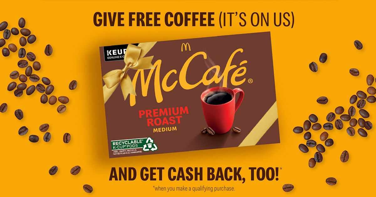 Free 12pk McCafe K-Cups + Paypal 