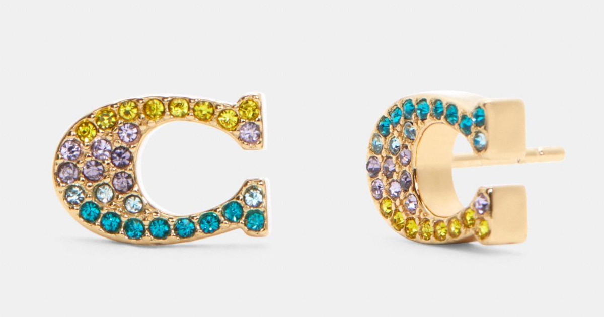 Coach Color Explosion Stud Earrings ONLY $27.20 (Reg. $68)