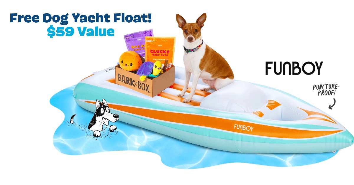 FREE Dog Yacht Float with Your...