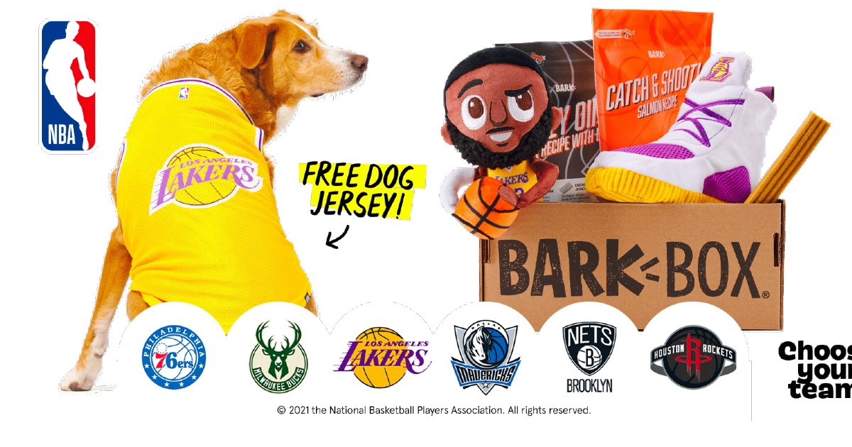 Limited Edition NBA Box and FREE NBA Team Jersey with BarkBox