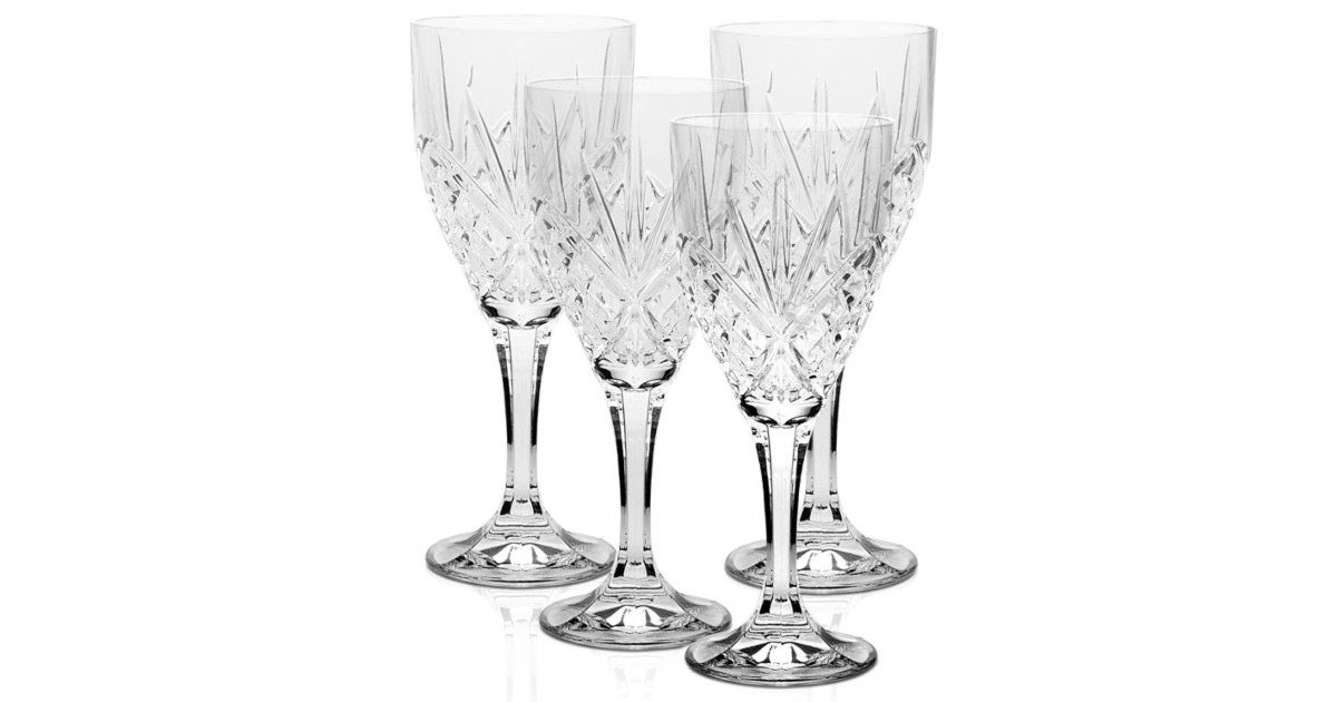 Godinger Dublin Set of 4 Wine Glasses