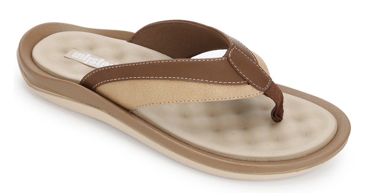 kenneth cole men's leather flip flops