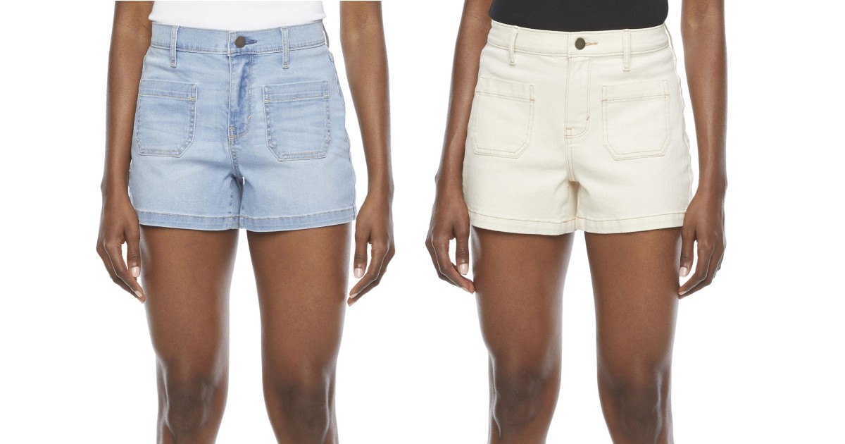 Women’s High Rise Denim Shorts 