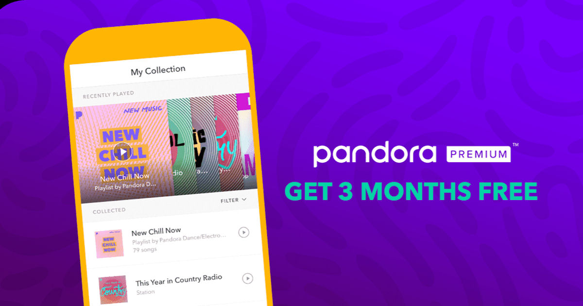 Free 3Months of Pandora Premium Free Product Samples