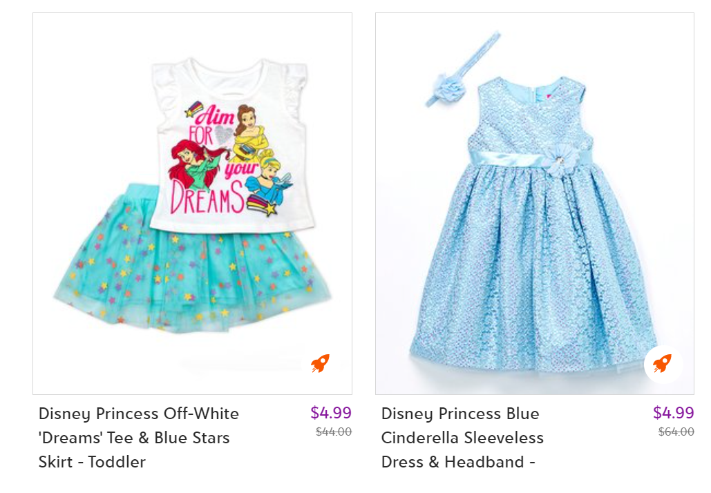 Disney Princess Starting at $4.99 + Extra 15% Off at Checkout