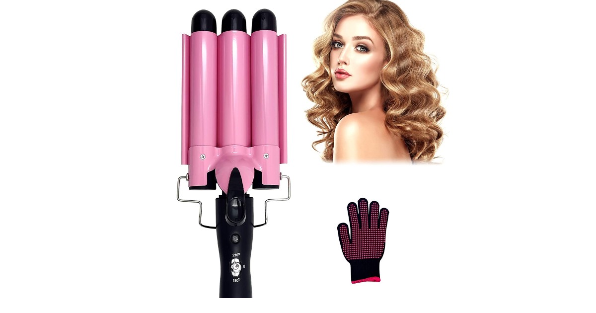 3 Barrel Curling Iron ONLY $7.78 + Free Shipping (Reg. $23)
