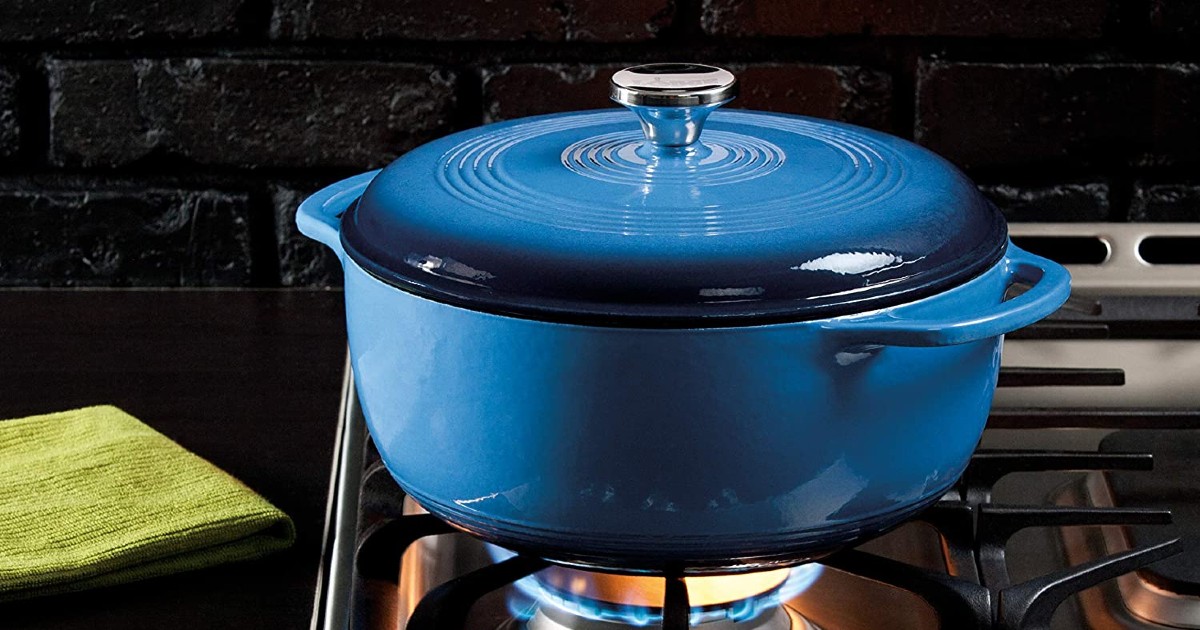 Lodge 6-Qt Enameled Cast Iron Dutch Oven