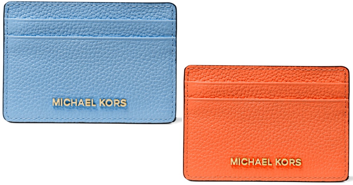 Michael Kors Pebble Leather Card Holder