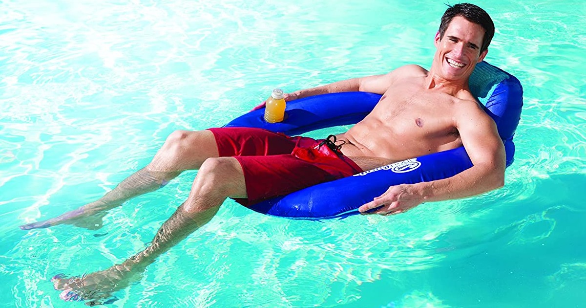 SwimWays Floating Inflatable Lounge Chair