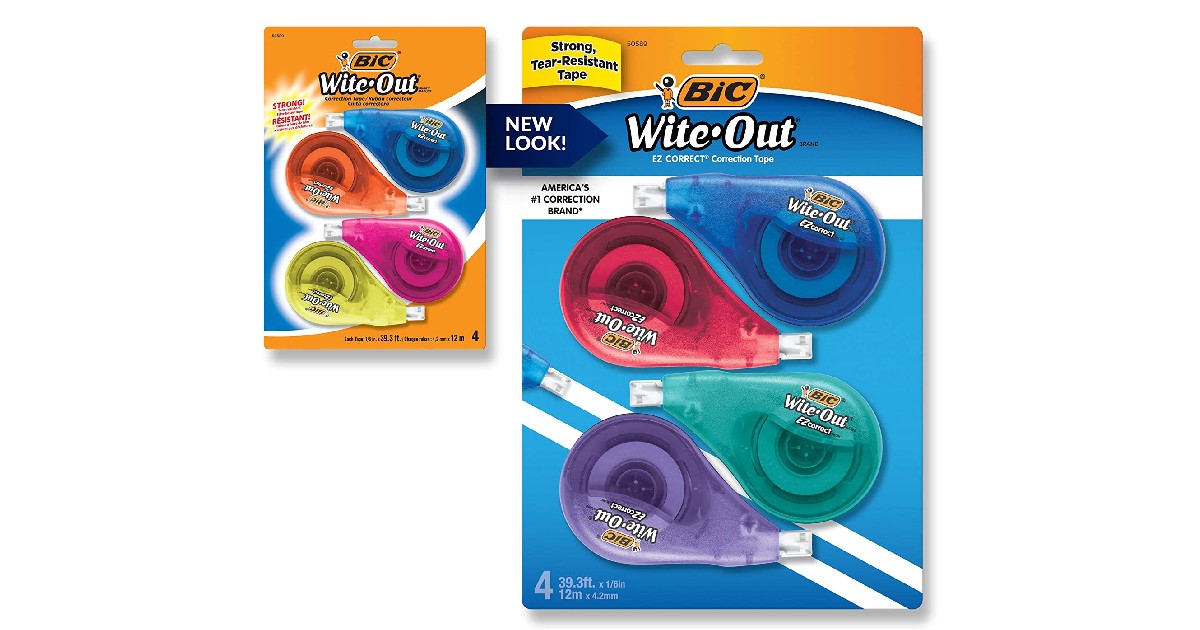 BIC Wite-Out EZ Correct Correction Tape ONLY $5.48 (Reg. $13)