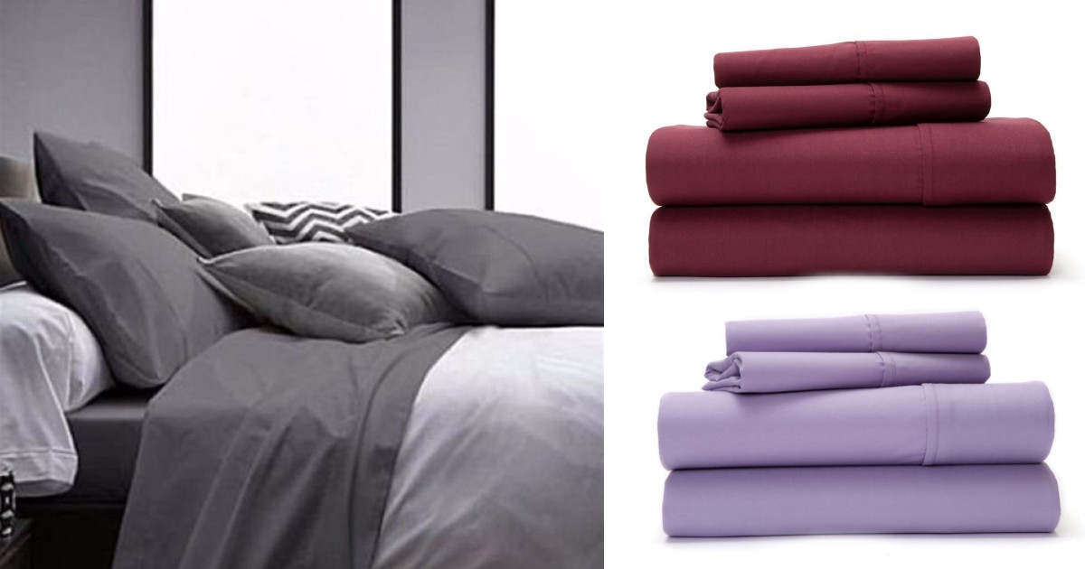 4-Piece Ultra Soft Bamboo Solid Sheets Set