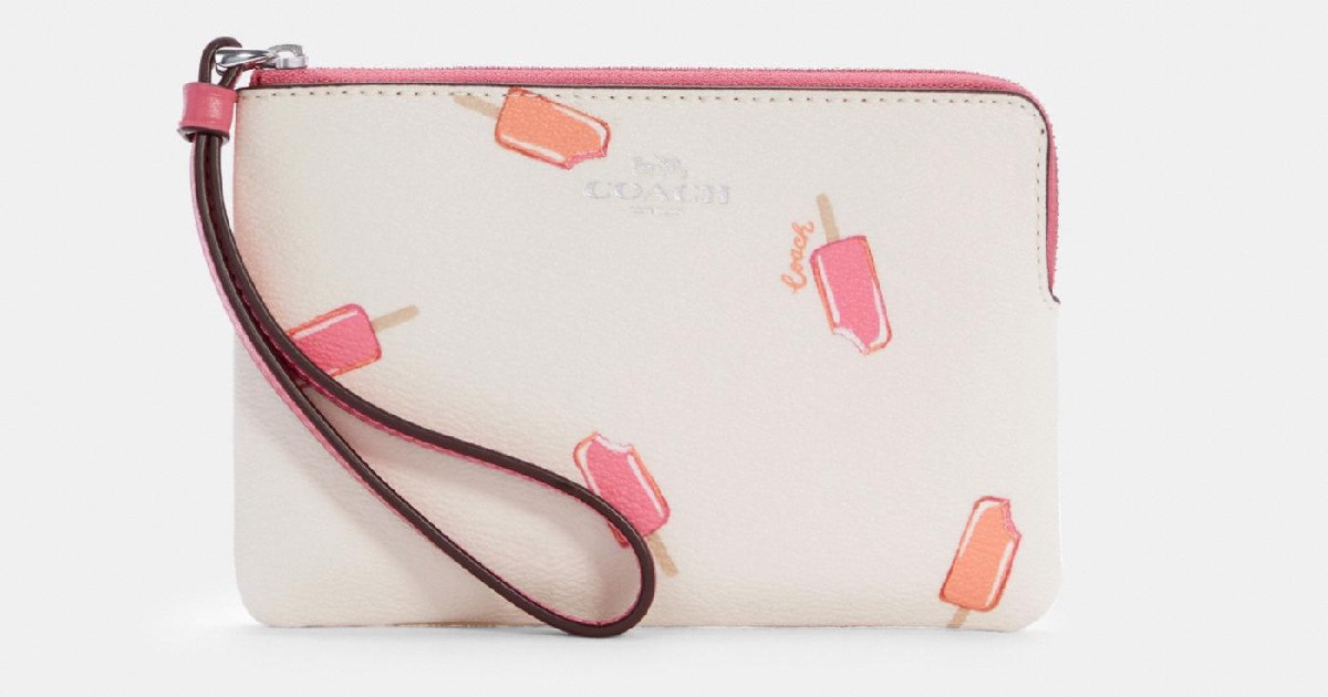 Coach Zip Wristlet With Popsicle Print ONLY $29 (Reg. $78)