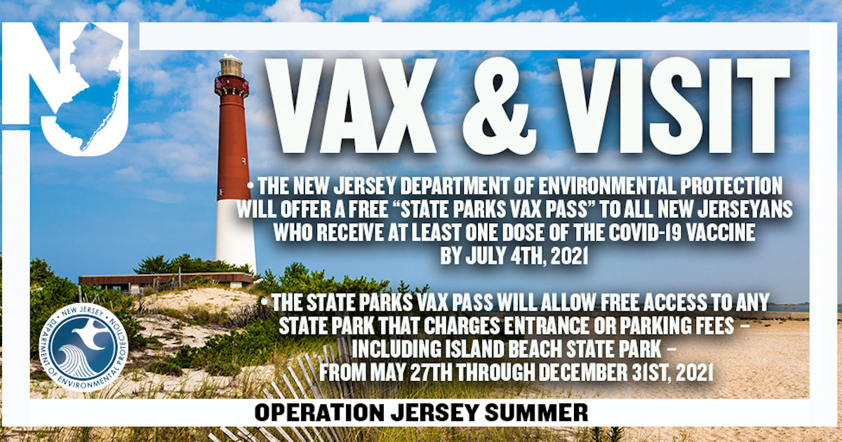 Free NJ State Parks Pass if you’re vaccinated Free Product Samples