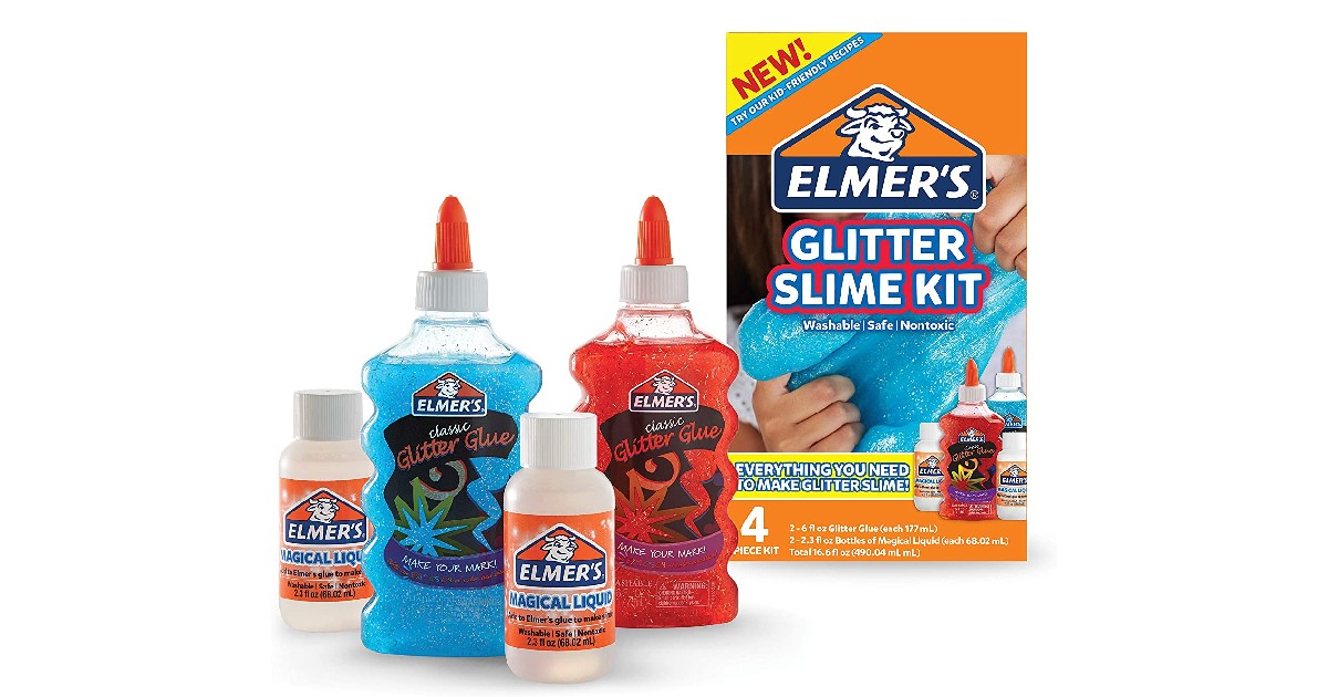 elmer's glitter slime kit
