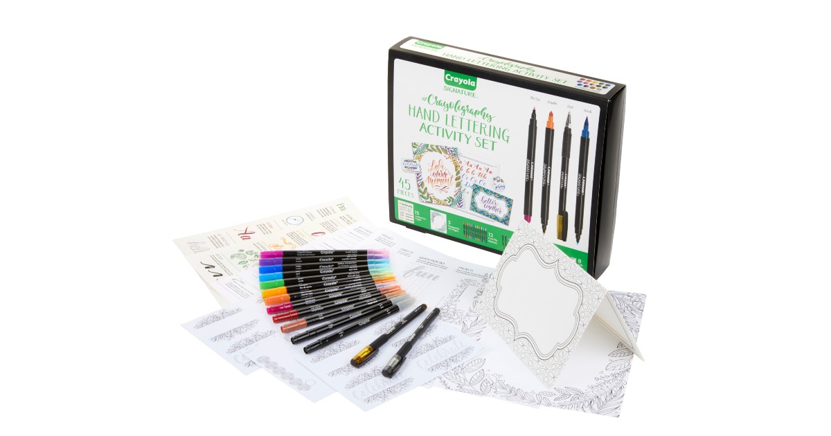 Crayola Crayoligraphy Lettering Coloring Set $7.49 (Reg $18)