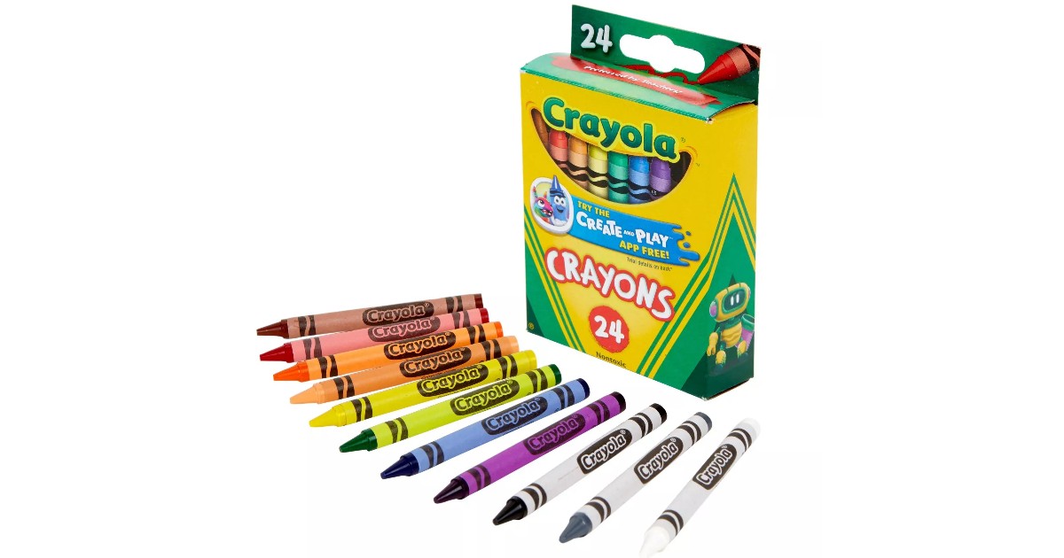 Crayola 24 ct Crayons ONLY $0.