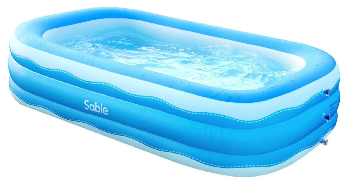 Sable Large Family Inflatable Pool ONLY $39.99 (Reg. $70)
