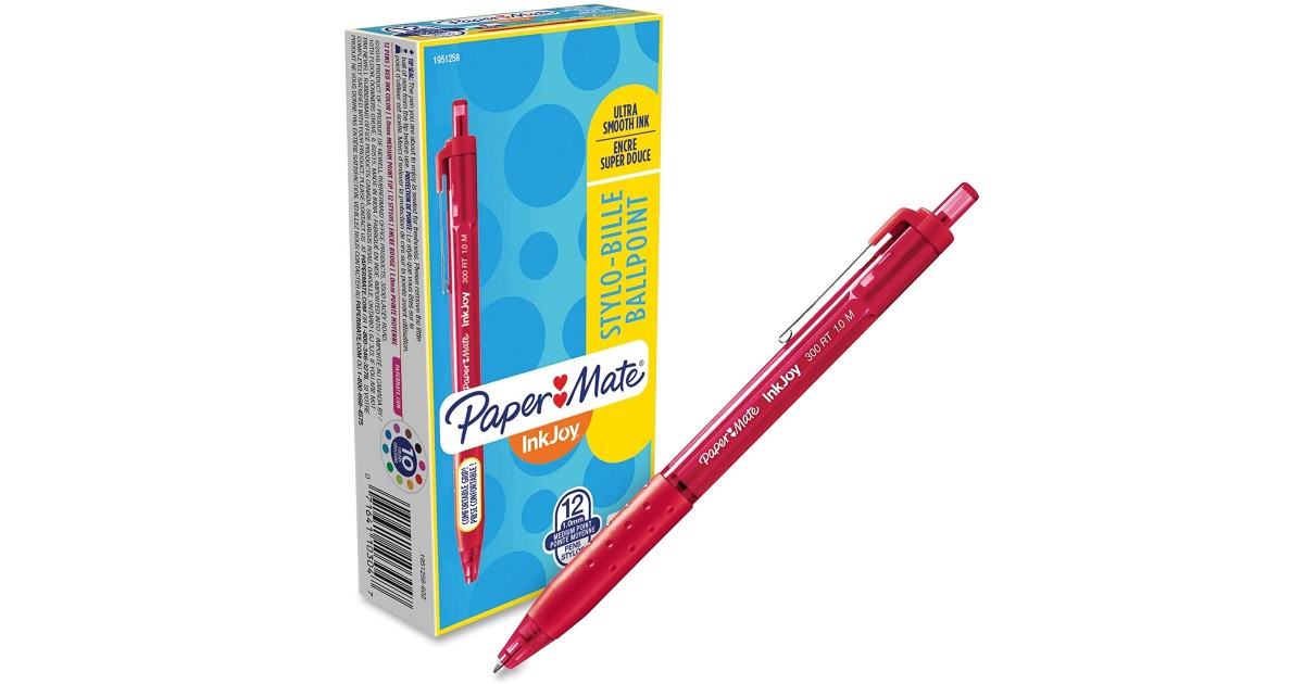 Paper Mate Ballpoint Red Pens 12-Count