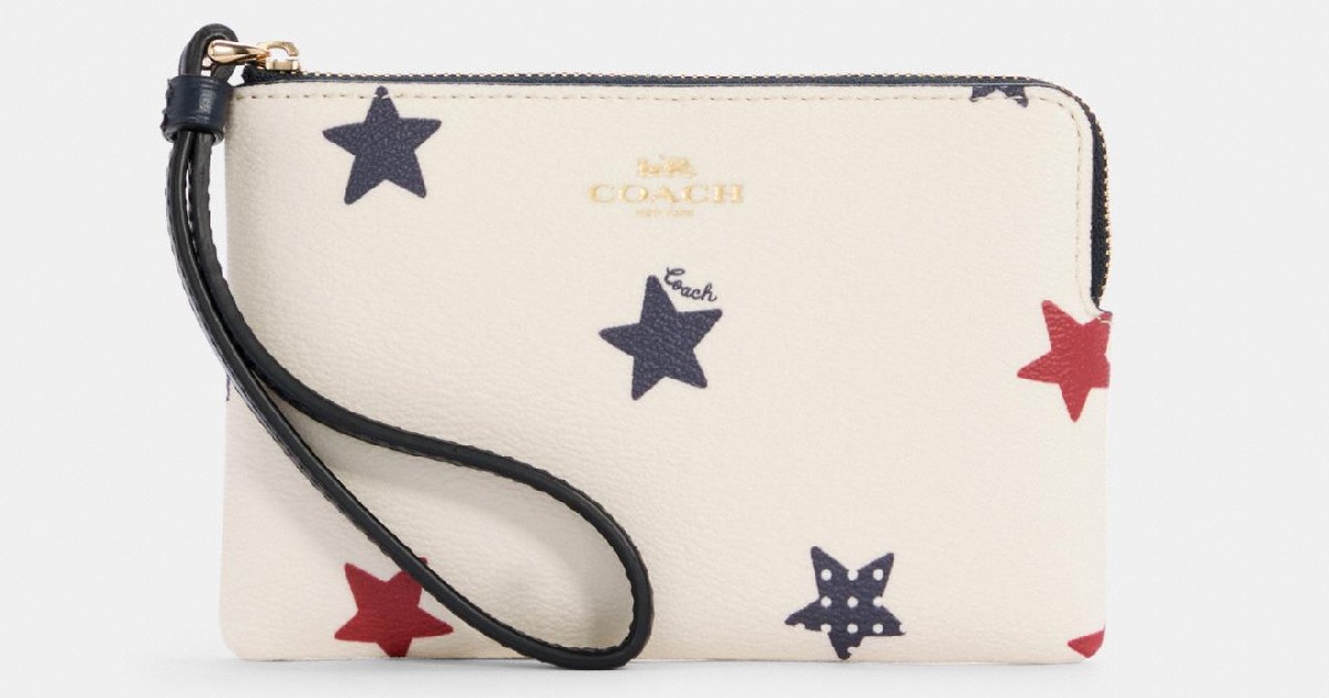 Coach American Star Print Zip Wristlet ONLY $31.20 (Reg. $78)