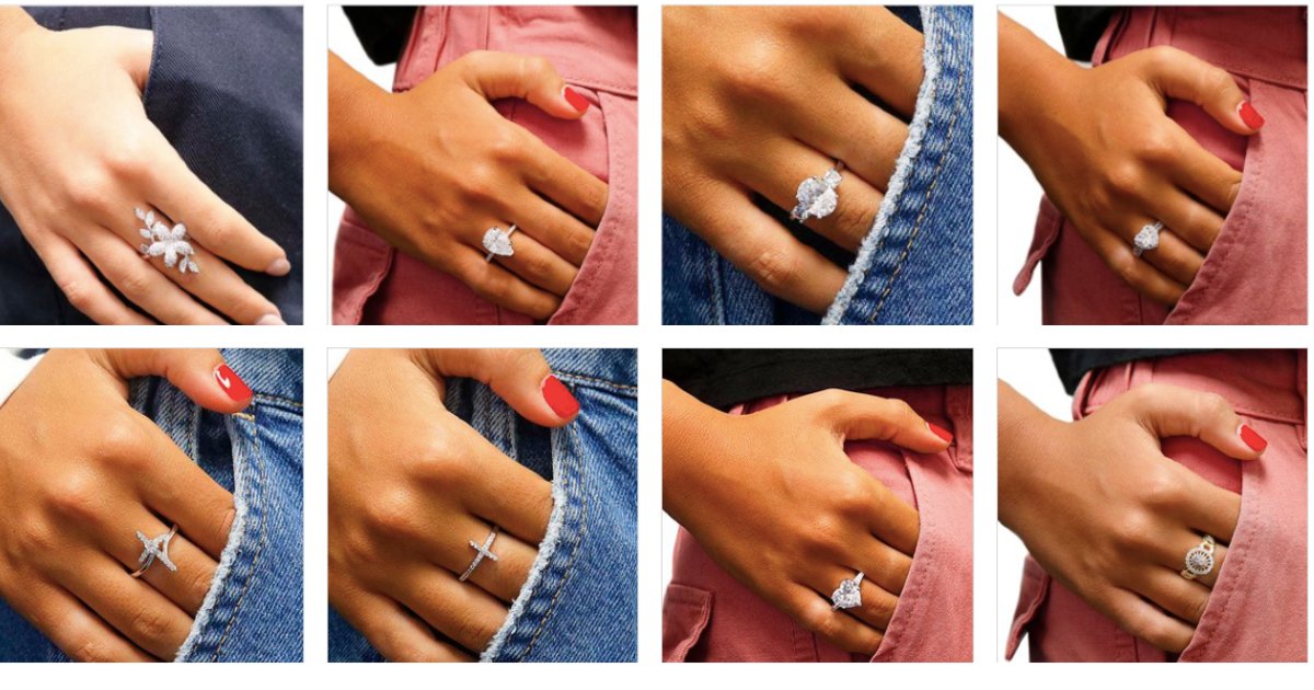 80% Off Rings With Swarovski Crystals + Extra 10% Off at Checkout