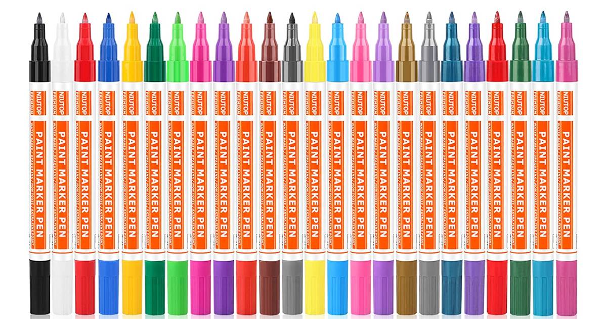 Acrylic Paint Pens 24-Pack ONLY $10.11 (Reg. $27)