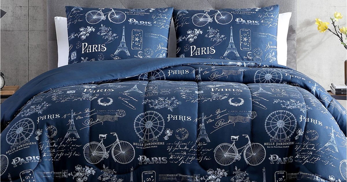Paris Minuit 2-Pc Reversible Comforter Set