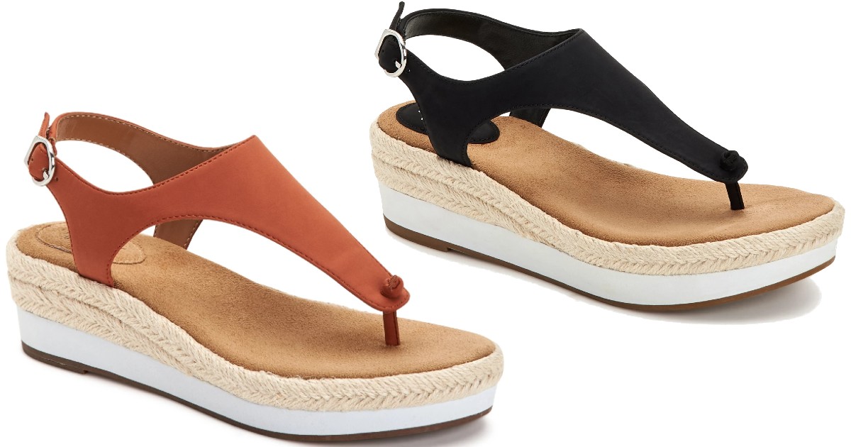 Style & Co Balii Platform Wedge Sandals