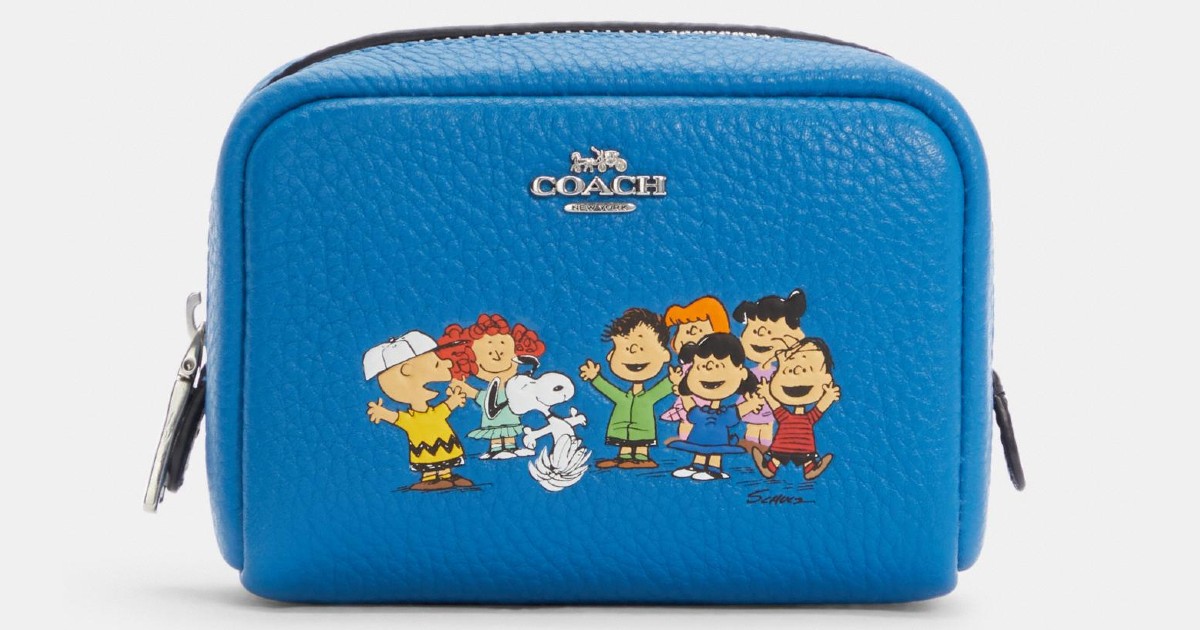 Coach X Peanuts Mini Boxy Cosmetic Case ONLY $49 (Reg. $98)