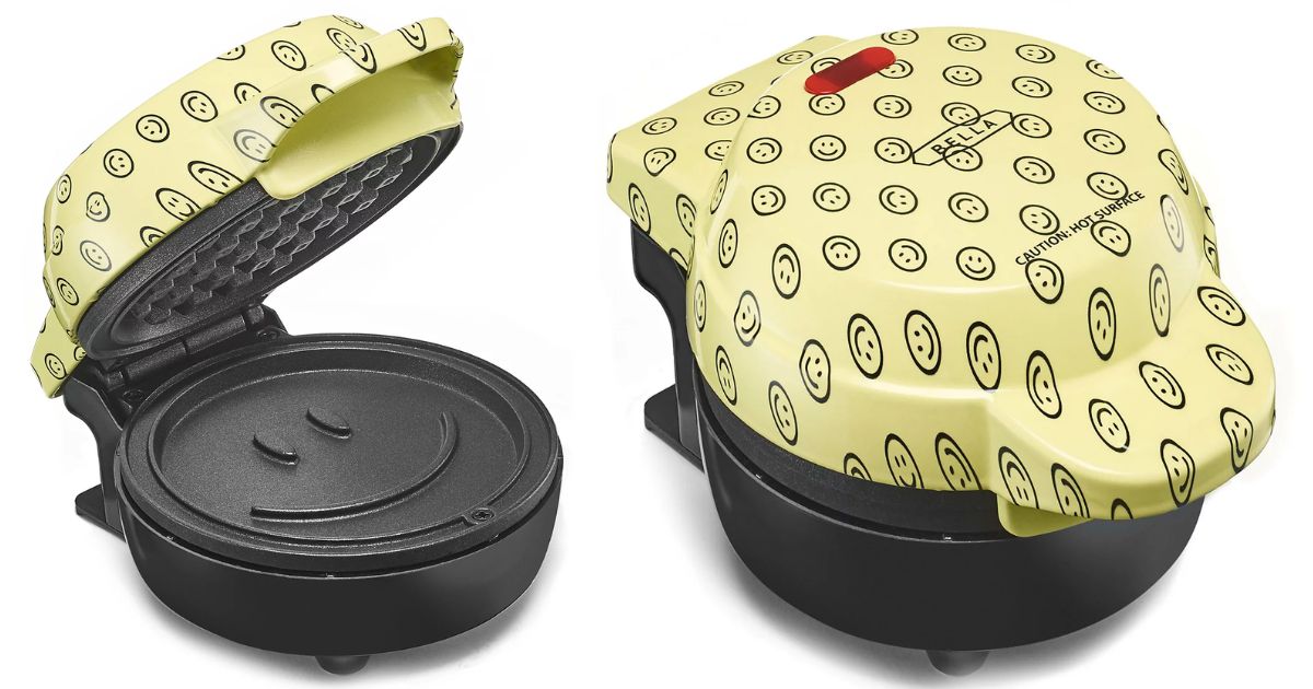 Bella Mini Waffle Maker Heart Red ONLY 8.99 (Reg 20) Daily Deals