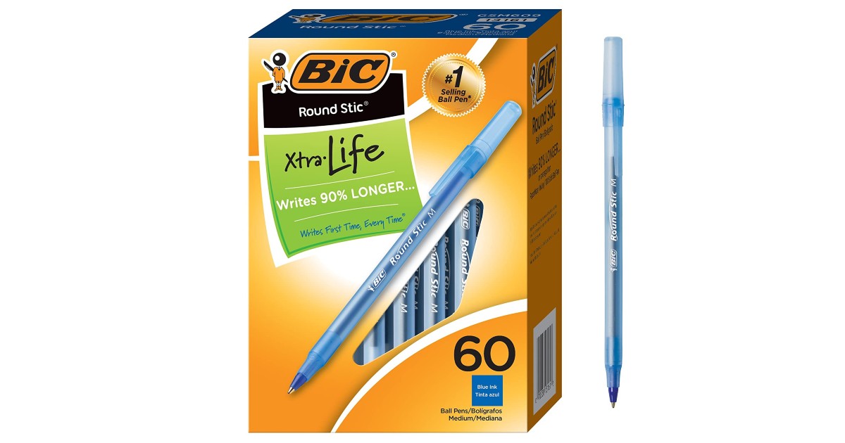 BIC Ballpoint Pens 60-Count Blue 