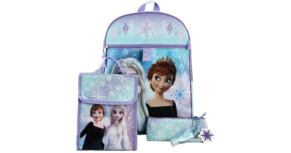 Kids Frozen 6 Piece Backpack Set