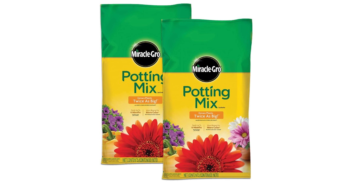Miracle-Gro Potting Mix 2-Pack ONLY $12.08 (Reg. $26)