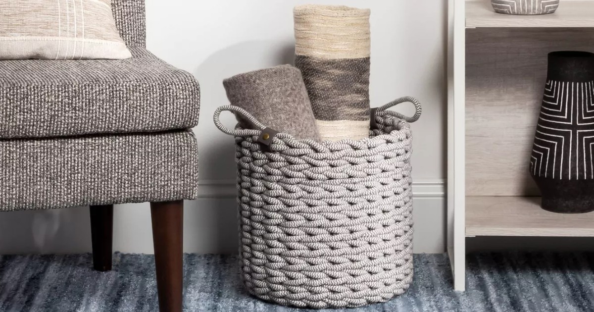 Coiled Rope Basket ONLY 7 at Target (Reg 14) Deals & Coupons
