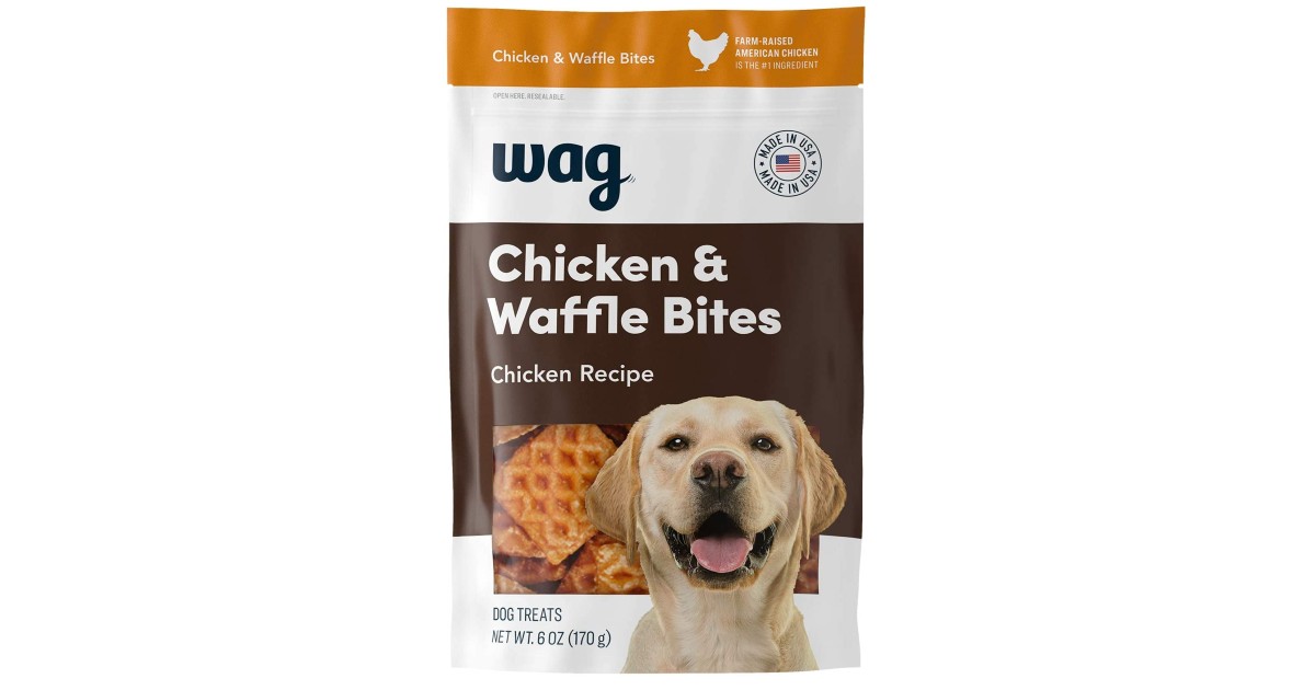 Wag Dot Treats Waffle Bites